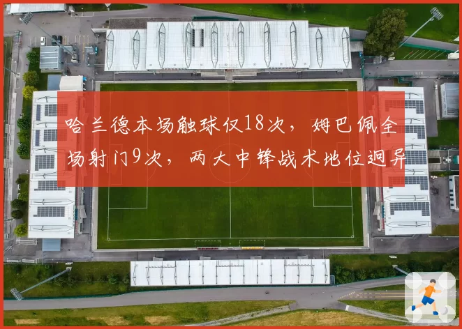 哈兰德本场触球仅18次,姆巴佩全场射门9次,两大中锋战术地位迥异